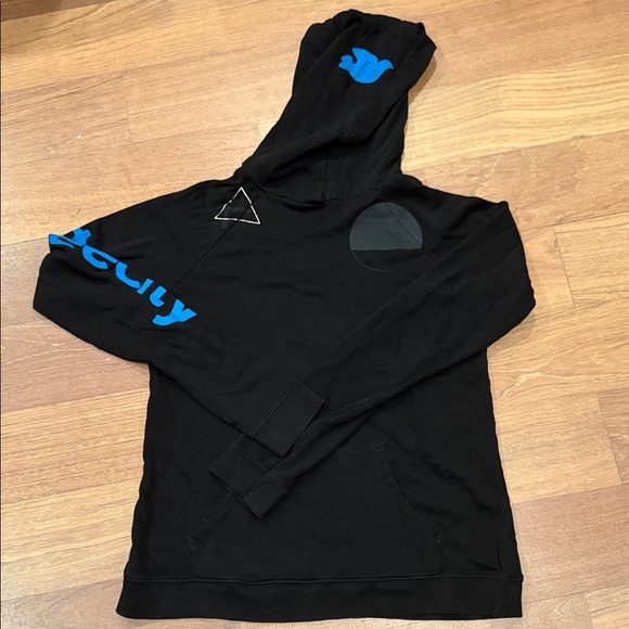 Freecity Black and Blue Graphic Hoodie - Picture 1 of 3
